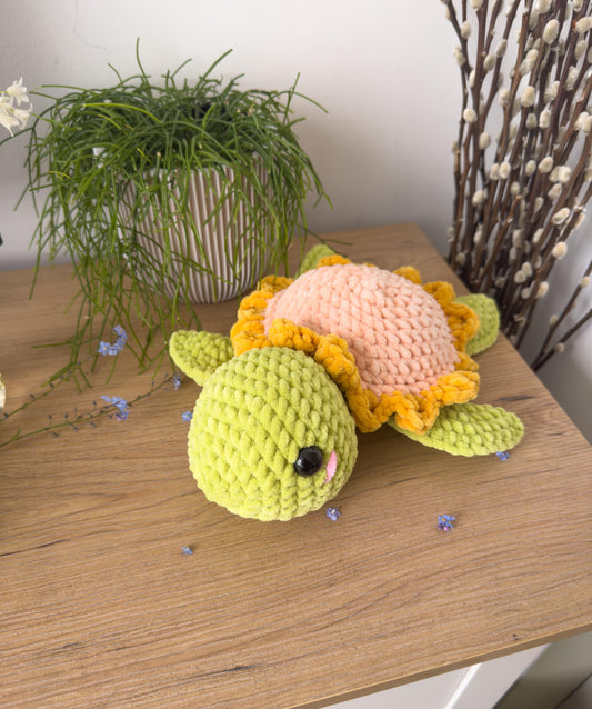 Large Sunflower Turtle Plushie