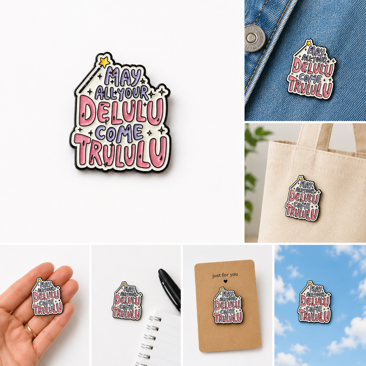 Cute backpack badge