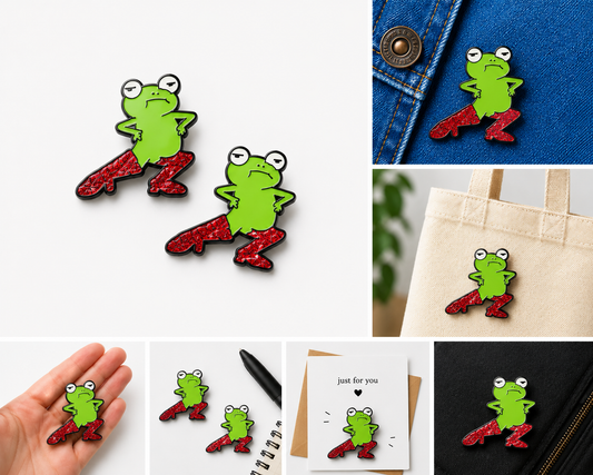 Frog in boots badge
