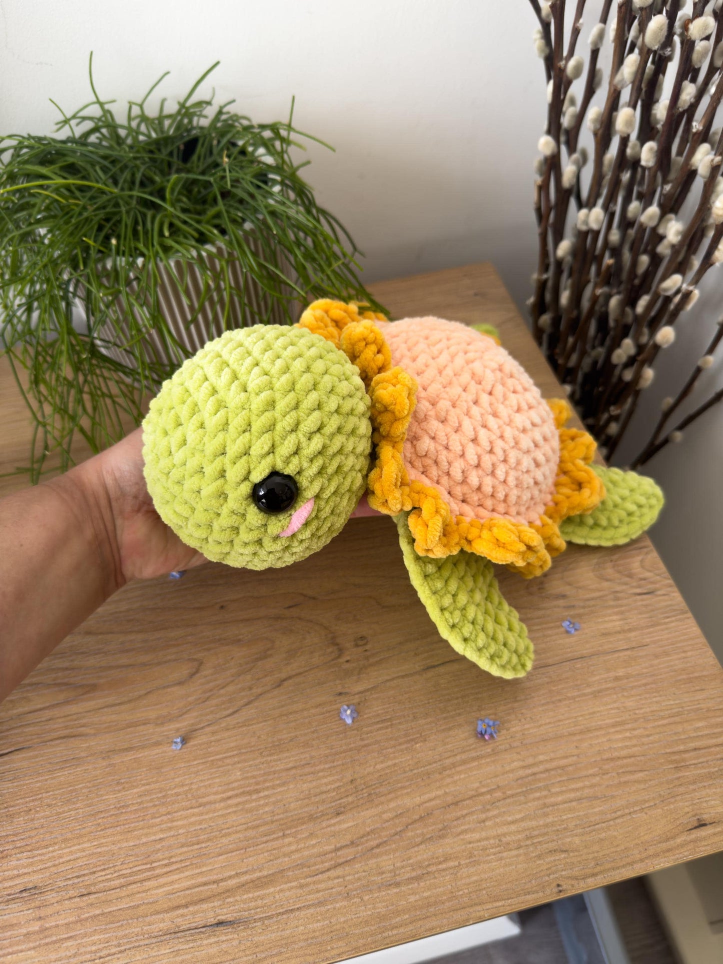 Large Sunflower Turtle Plushie
