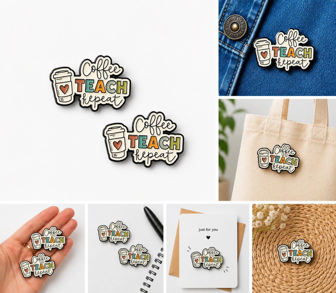 Coffee, Teach, Repeat badge