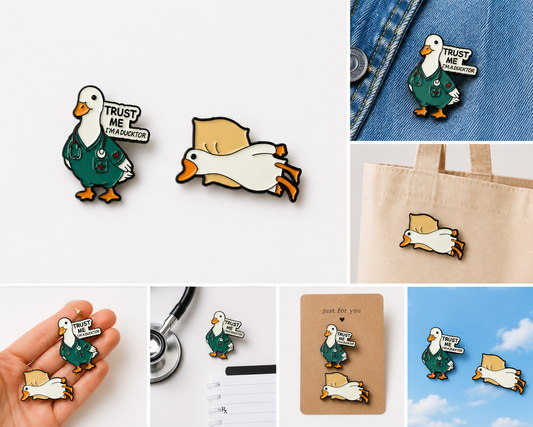 Adorable Duck badges