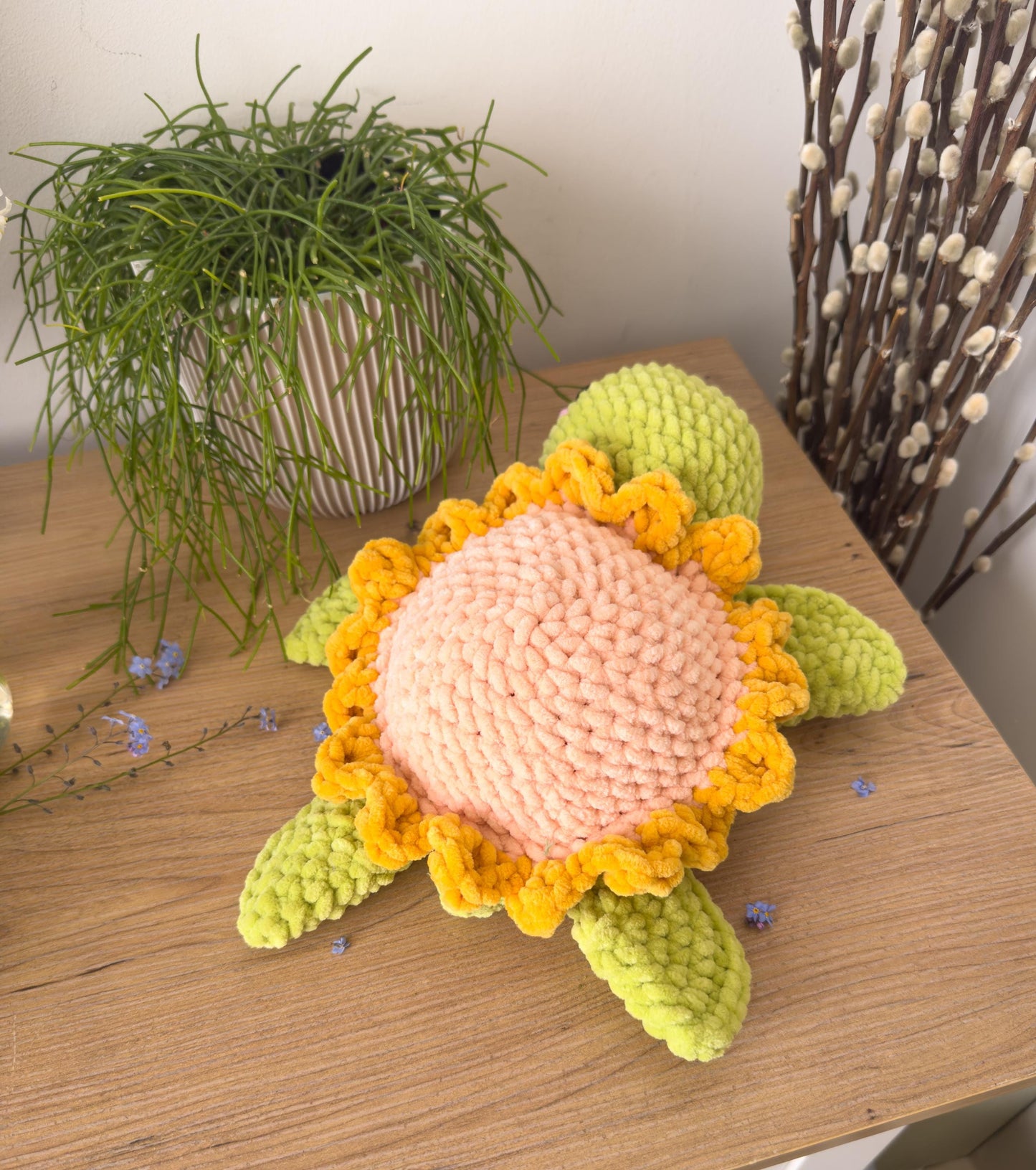 Large Sunflower Turtle Plushie