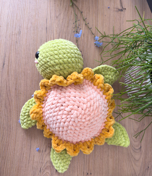 Large Sunflower Turtle Plushie