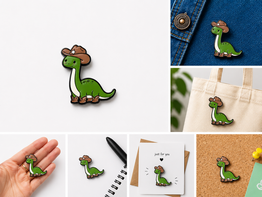 Western Dinosaur badge